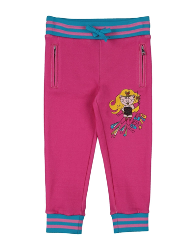 Dolce & Gabbana Kids'  Woman Pants Fuchsia Size 9 Cotton, Elastane In Pink
