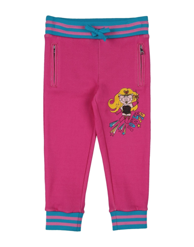Dolce & Gabbana Woman Pants Fuchsia Size 11 Cotton, Elastane In Pink