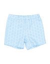 PHILIPP PLEIN PHILIPP PLEIN NEWBORN GIRL SHORTS & BERMUDA SHORTS SKY BLUE SIZE 3 COTTON, ELASTANE,13600510ID 5