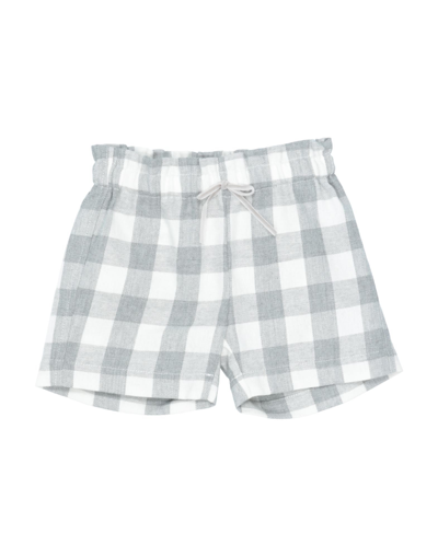 Aletta Kids'  Newborn Girl Shorts & Bermuda Shorts Light Grey Size 3 Cotton