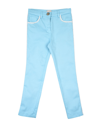 Elisabetta Franchi Toddler Girl Pants Sky Blue Size 6 Cotton, Elastane In Blue