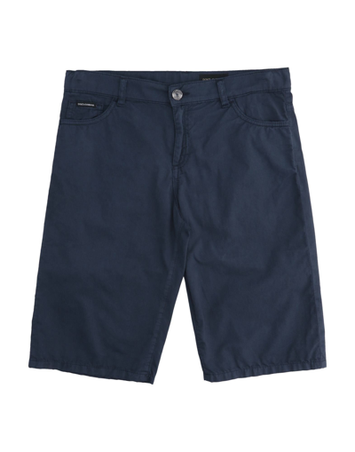 Dolce & Gabbana Kids' Shorts & Bermuda Shorts In Dark Blue