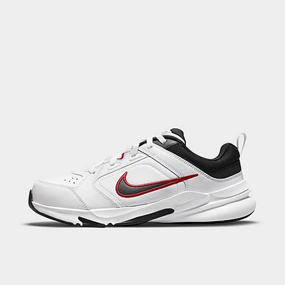 Nike Men's Defy Extra Wide Width 4e All Day Training Sneakers From Finish Line In White/black/university Red