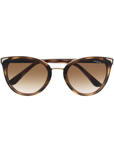 Vogue Eyewear Cat-eye Tortoise-shell Sunglasses In Braun