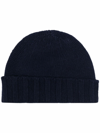 Drumohr Cashmere Beanie Hat In Blau