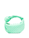Bottega Veneta Jodie Mini Knotted Intrecciato Leather Tote In Grün