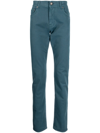 CORNELIANI HIGH WAIST TAPERED TROUSERS