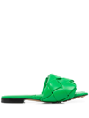 Bottega Veneta Bv Lido Flat Sandals In Grün