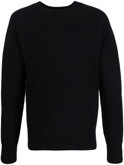 Bottega Veneta Ribbed Knit Jumper In Black