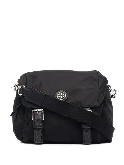 Tory Burch Nylon Small Messenger In Black