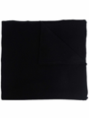 Drumohr Cashmere Knit Scarf In Black