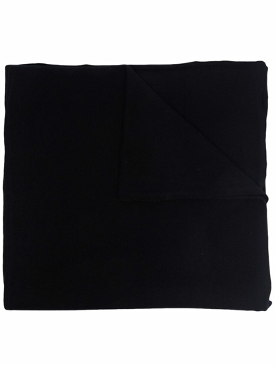 Drumohr Cashmere Knit Scarf In Schwarz