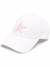Golden Goose Logo-patch Cap In Weiss