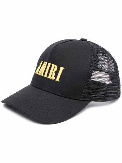 Amiri Trucker Logo-embroidered Baseball Cap In Schwarz