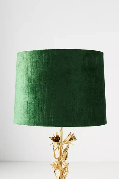 Anthropologie Solid Velvet Lamp Shade