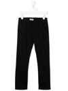 Paolo Pecora Drawstring-waist Cotton Track Trousers In Black