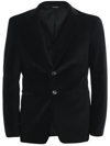 Tonello Black Velvet Jacket In Black