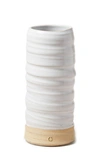 Farmhouse Pottery Medium Glazed Stoneware Vase In Brown