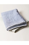 Farmhouse Pottery Farm Linen Tablecloth In Indigo