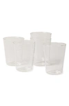 Farmhouse Pottery Large Set Of 6 Drinking Glasses In Clear