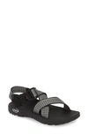 Chaco Mega Z/cloud Sport Sandal In Prong Black Fabric