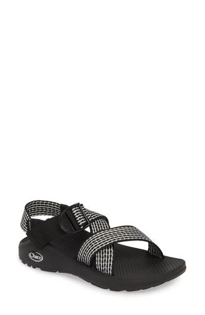 Chaco Mega Z/cloud Sport Sandal In Prong Black Fabric