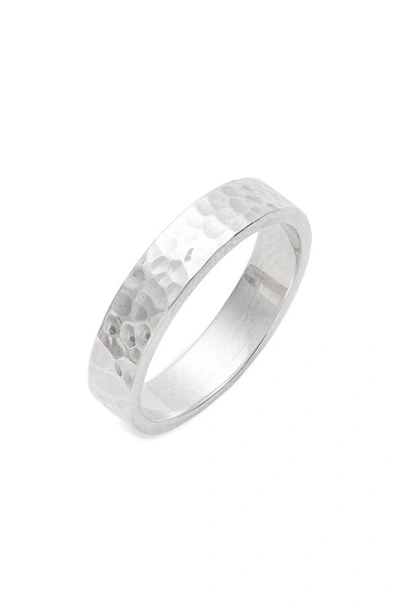 Caputo & Co Hammered Ring In Sterling Silver