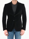 Tonello Black Velvet Jacket In Black
