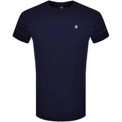 G-star G Star Raw Lash Logo T Shirt Navy