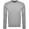 Farah Vintage Tim Sweatshirt Grey In Grey