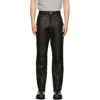 MARTIN ASBJØRN BLACK STEVIE LEATHER trousers