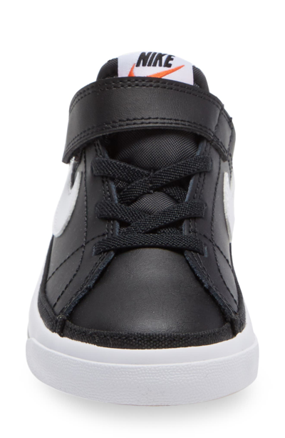 Nike Kids' Court Legacy Sneaker In Black/ White/ Light Brown