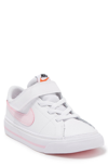 Nike Kids' Court Legacy Sneaker In 109 White/pnkfom