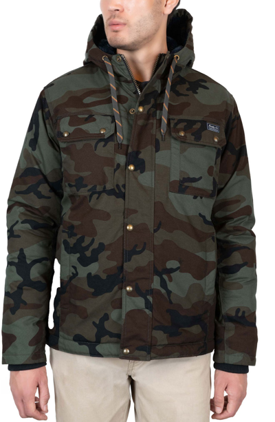 Hawke And Co Weather-resistant Jacket In Woodland Camo