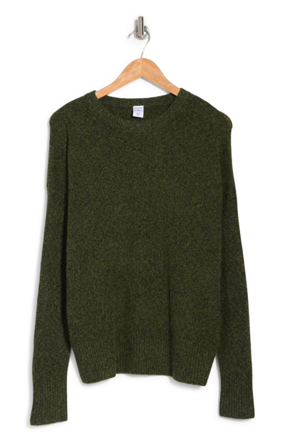 Melrose And Market Long Sleeve Sweater In Olive Sarma