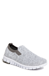 Deer Stags Kids' The Eddy Jr Nosox Slip-on Sneaker In White/grey