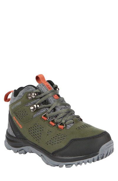 Northside Kids' Benton Lace-up Hiking Shoe In Olive/ Grey