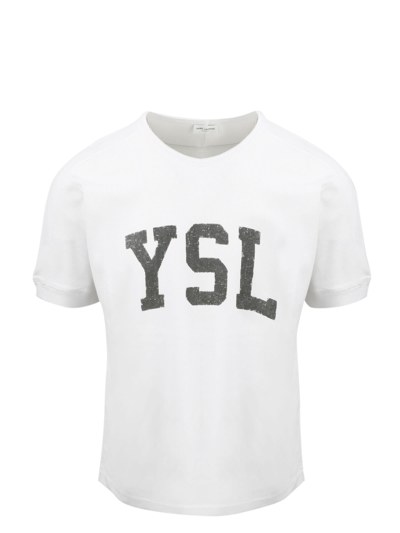 Saint Laurent Ysl Vintage T-shirt In White,black | ModeSens Saint Laurent Ysl Vintage T-shirt In White,black | ModeSens