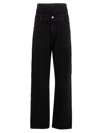 BALENCIAGA DOUBLE WAISTBAND JEANS,661609TBP47 1055