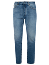 PALM ANGELS BANDANA PATCH REGULAR 5 POCKETS JEANS,PMYA012F21DEN0024025-4025