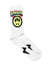 Barrow White Cotton Socks With Logo In White