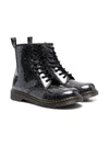 DR. MARTENS' GLITTER LACE-UP BOOTS