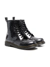 Dr. Martens 1460 Glitter Boots In Black