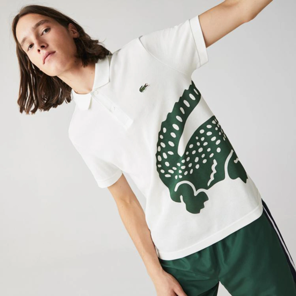 Lacoste 潮流大鳄鱼logo短袖男式polo衫Ph5284 In White | ModeSens