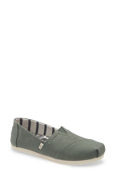 Toms Alpargata Slip-on In Olive Canvas