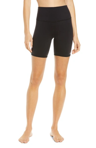 Alo Yoga High Waist Biker Shorts In Black