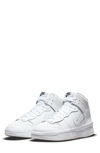 Nike Dunk High Embellished Leather High-top Sneakers In White
