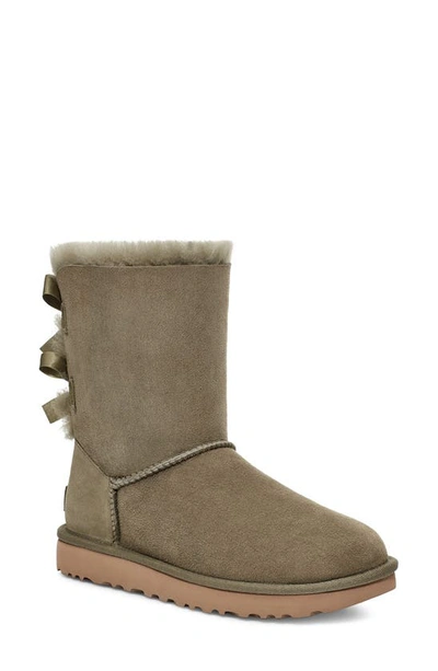 Ugg (r) Bailey Bow Ii Genuine Shearling Boot In Burnt Olive