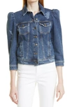 Retroféte Ada Puff-sleeve Denim Jacket