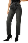 Good American 90s Duster Straight Leg Jeans In Black250